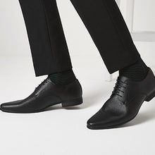 Load image into Gallery viewer, Black Perforated Derby Shoes - Allsport