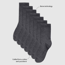 Load image into Gallery viewer, Grey 7 Pack School Socks (Older) - Allsport