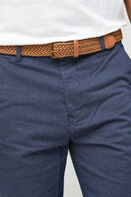 Load image into Gallery viewer, NAVY DITSY PRINT BELTED CHINO SHORTS - Allsport