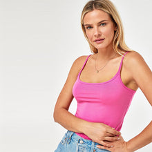 Load image into Gallery viewer, Bright Pink Thin Strap Vest