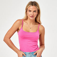 Load image into Gallery viewer, Bright Pink Thin Strap Vest