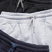 Load image into Gallery viewer, 3 Pack  Navy/ Grey/ Black  Slim Fit Joggers (3-12yrs) - Allsport