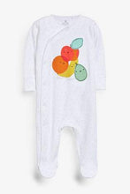 Load image into Gallery viewer, Multi Bright 3 Pack GOTS Organic Fruit Sleepsuit (up to 18 months) - Allsport