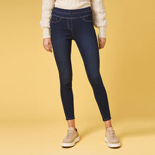 Load image into Gallery viewer, Dark Wash Super Stretch Soft Sculpt Pull-On Denim Leggings - Allsport