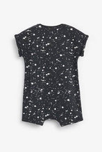 Load image into Gallery viewer, Monochrome 2 Pack Paint Splatter Mummy And Daddy Rompers (up to 18 months) - Allsport
