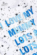 Load image into Gallery viewer, Monochrome 2 Pack Paint Splatter Mummy And Daddy Rompers (up to 18 months) - Allsport