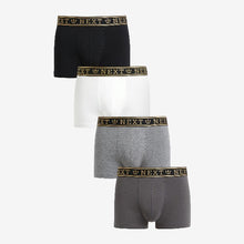 Load image into Gallery viewer, Multi Gold Tipped Waisband Hipsters 4 Pack - Allsport