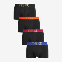 Load image into Gallery viewer, Black Bright Waisband Hipsters 4 Pack - Allsport