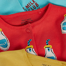 Load image into Gallery viewer, Bright Milk Club 3 Pack Baby Sleepsuits (0-18mths) - Allsport