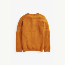 Load image into Gallery viewer, Basic Pique Ochre Textured Crew Jumper (3-12yrs) - Allsport