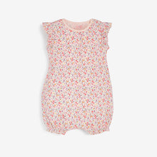 Load image into Gallery viewer, Pink 4 Pack Pretty Baby Rompers (0mths-18mths)
