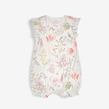 Load image into Gallery viewer, Pink 4 Pack Pretty Baby Rompers (0mths-18mths)