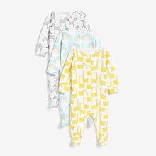 Load image into Gallery viewer, Multi Bright 3 Pack Sleepsuits (0-12Mths) - Allsport