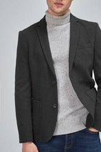Load image into Gallery viewer, CHARCOAL SLIM FIT JERSEY BLAZER - Allsport