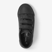Load image into Gallery viewer, Black Leather Triple Strap Shoes (Older Boys)