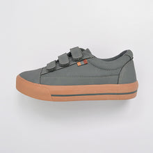 Load image into Gallery viewer, Grey Strap Touch Fastening Shoes (Older Boys)