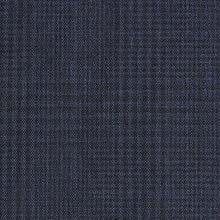 Load image into Gallery viewer, Navy Blue Check Suit: Waistcoat - Allsport