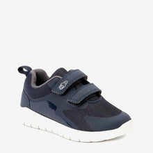 Load image into Gallery viewer, Navy Double Strap Trainers (Younger Boys ) - Allsport