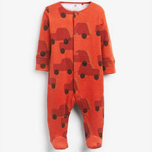 Load image into Gallery viewer, Rust 3 Pack Transport Sleepsuits (0-18mths) - Allsport