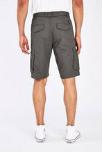 Load image into Gallery viewer, DARK KHAKI BELTED CARGOS SHORTS - Allsport