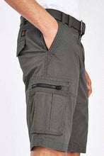 Load image into Gallery viewer, DARK KHAKI BELTED CARGOS SHORTS - Allsport