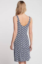 Load image into Gallery viewer, Navy Geo Tiered Swing Sun Dress - Allsport