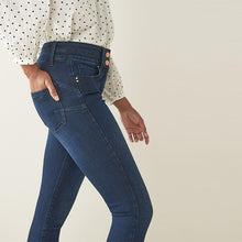 Load image into Gallery viewer, Inky Blue Slim And Shape Skinny Jeans