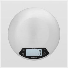 Load image into Gallery viewer, Brabantia Digital Kitchen Scales, Round Matt Steel - Allsport