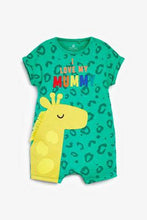 Load image into Gallery viewer, Bright 2 Pack Character Mum And Dad Romper (up to 18 months) - Allsport