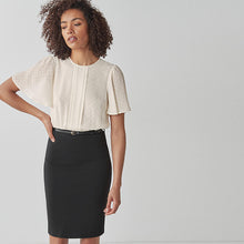 Load image into Gallery viewer, 2-In-1 Ecru / Black Belted Dress - Allsport