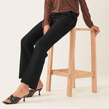 Load image into Gallery viewer, Black Boot Cut Trousers