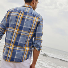 Load image into Gallery viewer, Blue/Yellow Check Lightweight Shirt - Allsport