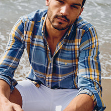 Load image into Gallery viewer, Blue/Yellow Check Lightweight Shirt - Allsport