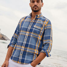 Load image into Gallery viewer, Blue/Yellow Check Lightweight Shirt - Allsport