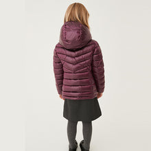 Load image into Gallery viewer, Berry Red Shower Resistant Padded Jacket (3-12yrs) - Allsport