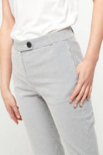 Load image into Gallery viewer, White/Navy Stripe Slim Trousers - Allsport