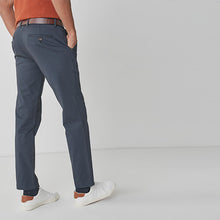 Load image into Gallery viewer, Blue Straight Fit Belted Geo Print Chino Trousers - Allsport