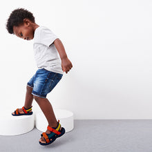 Load image into Gallery viewer, Red/Navy Lightweight Trekker Sandals (Younger Boys)