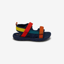 Load image into Gallery viewer, Red/Navy Lightweight Trekker Sandals (Younger Boys)