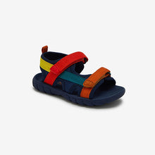 Load image into Gallery viewer, Red/Navy Lightweight Trekker Sandals (Younger Boys)
