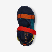 Load image into Gallery viewer, Red/Navy Lightweight Trekker Sandals (Younger Boys)