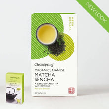 Load image into Gallery viewer, Organic Japanese Matcha Sencha Tea Bags (20 bags) 36gm