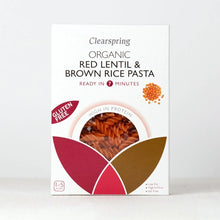 Load image into Gallery viewer, Organic Gluten Free Red Lentil Brown Rice Pasta Fusilli 250gm