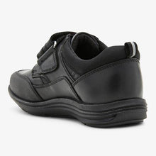 Load image into Gallery viewer, Black Leather Single Strap Shoes (Older) - Allsport
