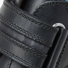 Load image into Gallery viewer, Black Leather Single Strap Shoes (Older) - Allsport