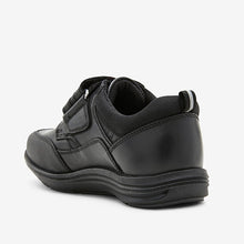 Load image into Gallery viewer, Black School Leather Single Strap Shoes (Older Boys) - Allsport