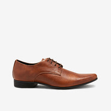 Load image into Gallery viewer, Tan Brown Perforated Derby Shoes - Allsport