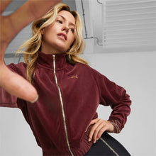 Load image into Gallery viewer, Deco Glam Velour Full-Zip Training Jacket Women