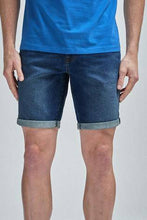Load image into Gallery viewer, Mid Blue Stright Fit Denim Shorts - Allsport