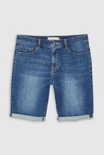 Load image into Gallery viewer, Mid Blue Stright Fit Denim Shorts - Allsport